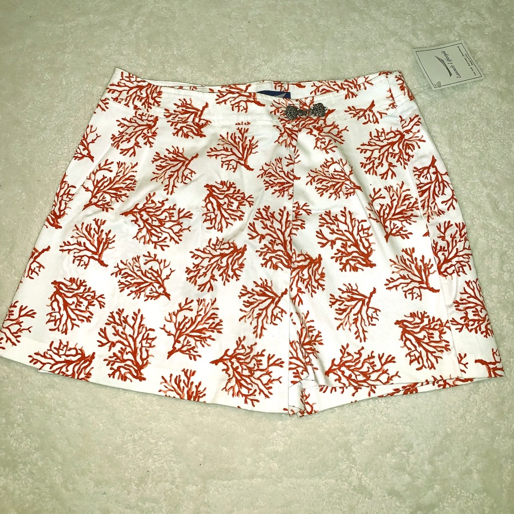 Coral Patterned Skort